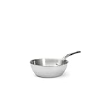 De Buyer - Sauteuse mit gewölbtem Schaft aus Edelstahl AFFINITY - 20 cm - 3736.20, Silber