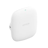 NETGEAR Wireless Access Point (WAX210) – WiFi 6-Dualband mit AX1800-Geschwindigkeit 1 x 1G-PoE-Netzwerkanschluss Bis zu 128 Geräte 802.11ax WPA3 | Bis zu 4 SSID-Netzwerke, Netzteil Nicht enthalten