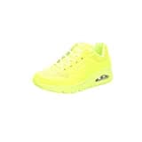 Skechers Damen Uno Night Shades Sneaker, Neon Yellow Durabuck, 39 EU