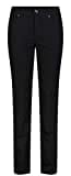 MAC Damen Straight Leg Jeanshose Melanie, Schwarz (Black- black D999), W46/L32