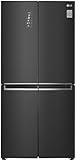 LG Electronics Slim Multi Door GMB844MC4E mit LINEAR Cooling| Slim FIT - nur 83,5 cm breit | 530 Liter Kapazität | Matte Black Steel, Mattschwarz Metallic