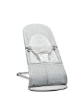 BabyBjörn Babywippe Balance Soft, Netzstoff, Silber/Weiß