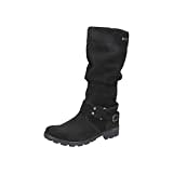 RICOSTA Mädchen Klassische Stiefel Riana,Kinder Stiefel,WMS:Mittel,lose Einlage, TEX,Winterstiefel,Winterschuhe,schwarz (090),41 EU