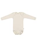 Dilling Baby Body Langarm - Bio Merinowolle Natur