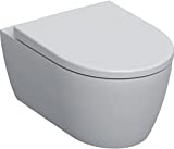 Geberit iCon Set Wand-WC mit WC-Sitz, Rimfree, B x H x T 35,5 x 37,5 x 53 cm, mit Absenkautomatik, Weiß, WC-Set 501664001