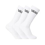 Vans Herren Crew (Us 9-13, 3-Pack) Socken, weiß, Einheitsgröße