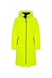 SOCCX Damen Stepp-Parka mit Kapuze und Rücken-Print Yellow Lime M