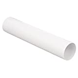 MKK Kunststoff Lüftungs Rohr Ø 100 mm 1 m (100 cm) PVC ABS Lüftung Rundrohr Kanal Wand Ab- Zuluft