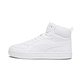 PUMA Unisex Caven 2.0 Mid Sneaker, White Silver, 38 EU