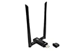 ALFA NETWORK Langzeit-Weit-Abdeckung Dual-Band AC1200 USB Wireless Wi-Fi-Adapter W/High-Sensitivity Externe Antenne - Windows, Macos & Kali Linux unterstützt