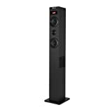 NGS Sky Charm - 50W Bluetooth Sound Tower mit Fernbedienung, Optischem Eingang, USB, FM Radio und AUX IN (SKYCHARM 2.1)