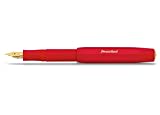 Kaweco Füllfederhalter Classic Sport mit 23 KT vergoldeter Stahlfeder und Iridiumspitze für Tintenpatronen I Kaweco Sport Füller 13,5 cm Rot Federbreite: M (Medium), 10001147