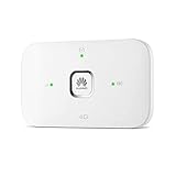 HUAWEI Mobile WiFi E5576 Mobiler WLAN-Router 4G LTE (CAT4), Download-Geschwindigkeit bis zu 150 Mbit/s, 1500 mAh Akku, Keine Konfiguration erforderlich, tragbares WLAN, Weiß