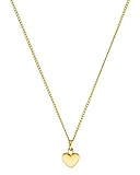 Purelei® Heart Charm Kette Damen (Gold) – Halskette Damen aus langlebigem Edelstahl – Wasserfeste Kette – 50-55 cm Länge verstellbar – Halskette für deinen individuellen Look