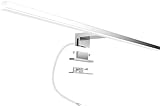 Aogled Led Spiegelleuchte Badezimmer 10W 820LM 60 cm 230V 4000K,3-in-1 Klasse II Wasserdicht IP44 Bad Spiegellampe,Kein Flimmern Badlampe Wandbeleuchtung Neutralweiß 600mm Bad Spiegelleuchte