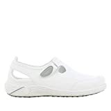 SAFETY JOGGER Arbeitsschuhe Damen Oxypas - LINA - Leichter, Bequemer Sicherheitsschuh mit Klettverschluss, ideal für Pflege, Küche oder Innenbereich, rutschfest, 39 EU Weiss