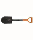 Fiskars Auto-Spaten, Solid, Gewicht: 1,4 kg, Länge: 80 cm, Stahl/Kunststoff, Schwarz/Orange, 1014809