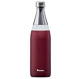 Aladdin Fresco Thermavac Trinkflasche Edelstahl 0.6L Burgundy Red – Thermosflasche Auslaufsicher - Hält 10+ Stunden Kalt - Wasserflasche BPA-Frei - Thermoskanne Spülmaschinenfest