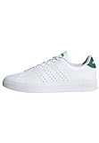 adidas Herren Advantage 2.0 Shoes, Cloud White/Core Black/Collegiate Green, 43 1/3