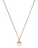 Purelei® Heart Charm Kette Damen (Roségold) – Halskette Damen aus langlebigem Edelstahl – Wasserfeste Kette – 50-55 cm Länge verstellbar – Halskette für deinen individuellen Look