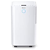 Pro Breeze Luftentfeuchter 12L in 24h Entfeuchtungsleistung - Luftentfeuchter elektrisch mit Feuchtigkeitssensor, Ablaufschlauch, Digitalanzeige, Schlafmodus, Timer - Gegen Feuchtigkeit, Schimmel