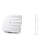 TP-Link EAP245 AC1750 WLAN Access Point (Dualband 1750 Mbit/s mit MU-MIMO) weiß & EAP225 Outdoor AC1200 Gigabit WLAN Access Point Für Garten (300Mbit/s 2,4GHz 867Mbit/s 5Ghz mit 2 * 2-MIMO) weiß