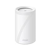 TP-Link Deco BE65 WiFi 7 Mesh WLAN(1 Pack), BE9300 Tri-Band Router und Repeater, 6 GHz, 2.5 Gbit/s Ethernet Port, 9 Gbps WLAN Geschwindigkeit, WPA3, 320 MHz Kanäle, Alexa, HomeShield