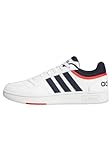 adidas Herren Hoops 3.0 Low Classic Vintage Shoes Sneakers, Ftwr White Legend Ink Vivid Red, 43 1/3 EU