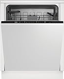 Beko BDIN16430 b300 Einbau-Geschirrspüler 60 cm vollintegriert, für 14 Maßgedecke, 3 Spülebenen, 5 Temperaturen, 6 Programme, halbe Beladung, automatische Türöffnung, MultiTab, Quick&Clean