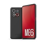 emporia ME6, Smartphone mit No-Panic-Taste, 5G VoLTE, 6,58-Zoll-Display, RAM 6 GB, ROM 128 GB, Android 13, 50 MP Kamera, 8 MP Selfie Kamera, Ohne Vertrag, Inkl. Easy Mode, Schwarz