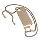 Woodcessories - Nachhaltige Handykette abnehmbar kompatibel mit iPhone 11 Hülle mit Band beige, iPhone XR Hülle mit Band beige - biologisch abbaubar