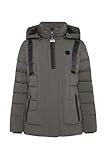 SOCCX Damen Puffer-Jacke mit abtrennbarer Kapuze Olive XXL