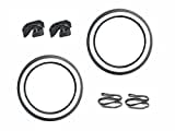 Streetparts24 Weißwandreifen Reifen Schlauch Felgenband Set 2 1/4 x 17 (2.25-17) für Hercules Prima M, Puch Maxi S N, Kreidler Flory MF MP, Zündapp ZR ZA ZL ZS ZD Mofa Moped Mokick