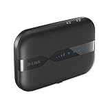 D-Link DWR-932 Mobiler LTE WLAN Hotspot (Single Band, 4G LTE mit bis zu 150 Mbit/s Downloadgeschwindigkeit) Schwarz