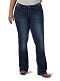 Wrangler Damen Q-Baby Plus Size Mid Rise Boot Cut Ultimate Riding Jeans, dunkle Waschung, 24W x 30L