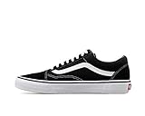 Vans Unisex UA Old Skool Sneaker, Black White, 45 EU