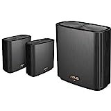 ASUS Ai Mesh AX-WLAN System XT8 (2in1 Mesh Zugangspunkte-Set, AX6600 WiFi, 3X Gigabit LAN, 2.5G WAN, App Steuerung, Roaming, AiProtection) schwarz + ZenWiFi AX (XT8) Router (1er + 1er)