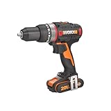 WORX 18V(20V MAX) Akku-Schlagbohrmaschine WX-JCR, PowerShare, bürstenloser Motor, 50Nm, variable Drehzahlregelung 2 Stk. 2,0Ah-Akkus und Ladegerät