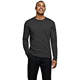 JACK & JONES Herren Basic Knit Crew Neck Pullover - Dark Grau Melange - XL