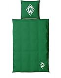 SV Werder Bremen - Wendebettwäsche Streifen - 100% Baumwolle - GOTS - 135 cm X 200 cm