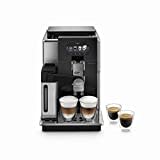 De'Longhi Maestosa EPAM960.55.GM Kaffeevollautomat mit 5-Zoll-Farbdisplay, automatischer Milchschaum, 2-Tassen-Funktion, 1550W, großer 2,1 L Wassertank, 29 x 46,8 x 40,5 cm Schwarz/Silber