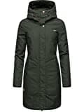 Ragwear Damen Warmer Winter Parka Jannisa Dark Olive Gr. M