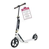 HUDORA BigWheel Style 230 Scooter - Stabiler Aluminium-Roller mit großer Trittfläche - Höhenverstellbarer & zusammenklappbarer Cityroller für bis zu 120kg - Tretroller für Jugendliche & Erwachsene