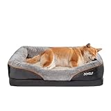 JOYELF Großes Hundebett Memory Foam orthopädisches Hundebett & Hundesofa mit abnehmbarem waschbarem Bezug und Quietschspielzeug als Geschenk