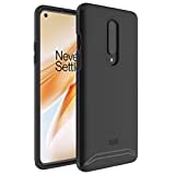 TUDIA Dual Layer Fit Kompatibel mit OnePlus 8 Hülle, [Merge] V2 Robuste Hart Doppelte Schutzschicht Schlanke Schutzhülle für OnePlus 8 (Matt-schwarz)