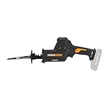 WORX WX501.9 Akku-Säbelsäge 20V – leistungsstarke Brushless Motor – 26mm Hublänge – 0-3000/min Leerlaufdrehzahl– leicht & kompakt – werkzeugloser Messerwechsel – LED Licht – ohne Akku & Ladegerät