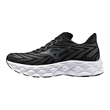 Mizuno Herren Men's Wave Sky 8 2e Running Shoe Laufschuh, Schwarz/Metallic-Grau, 45 EU Weit