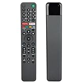 Sprachfernbedienung RMF-TX500E kompatibel mit Sony 4K HD TV KD-55AG9 KD-77AG9 KD-85ZG9 KD-75XH92 KD-85XH90 KD-49XH9505 KD-55XH9005 Ersatz Controller mit Google Play Netflix Tasten