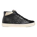 Geox Damen D BLOMIEE H Sneaker, Black, 40 EU