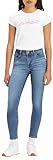 Levi's Damen 711 Double Button Jeans, Blue Wave Mid, 27W / 32L